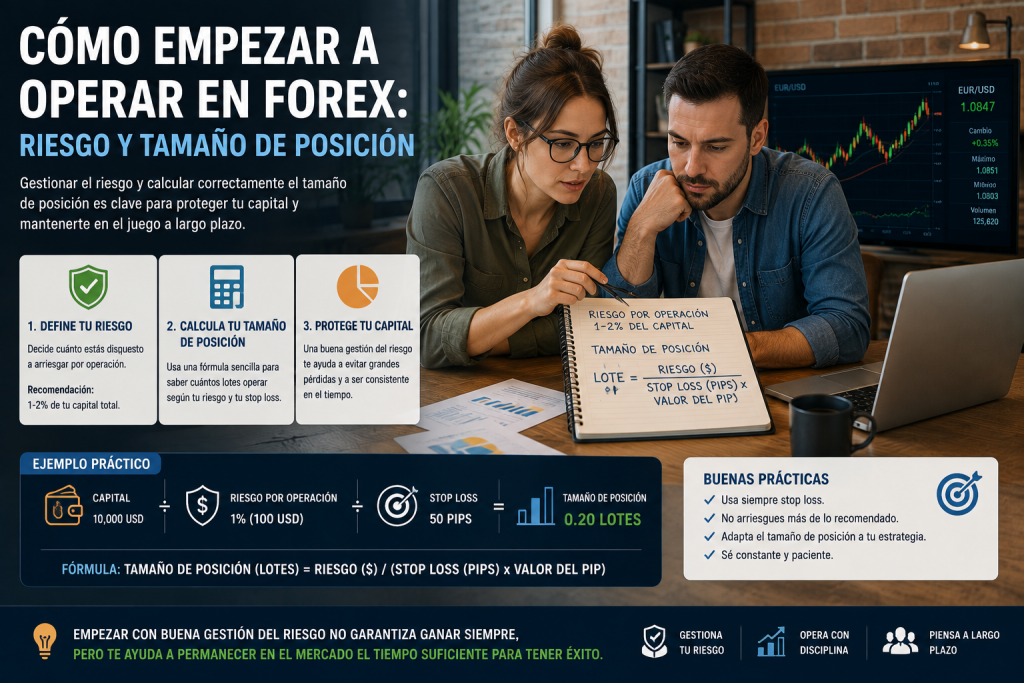 Cómo empezar a operar en Forex: riesgo y tamaño de posición