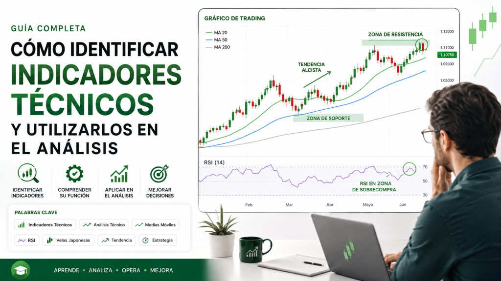 Cómo identificar indicadores técnicos y utilizarlos en el análisis de trading