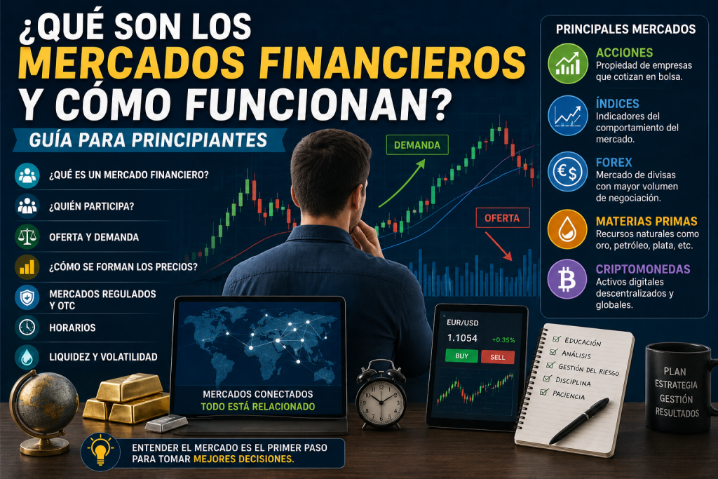 Que son los mercados financieros y cómo funcionan para principiantes