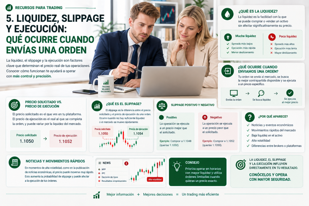 Slippage en trading y ejecución de órdenes