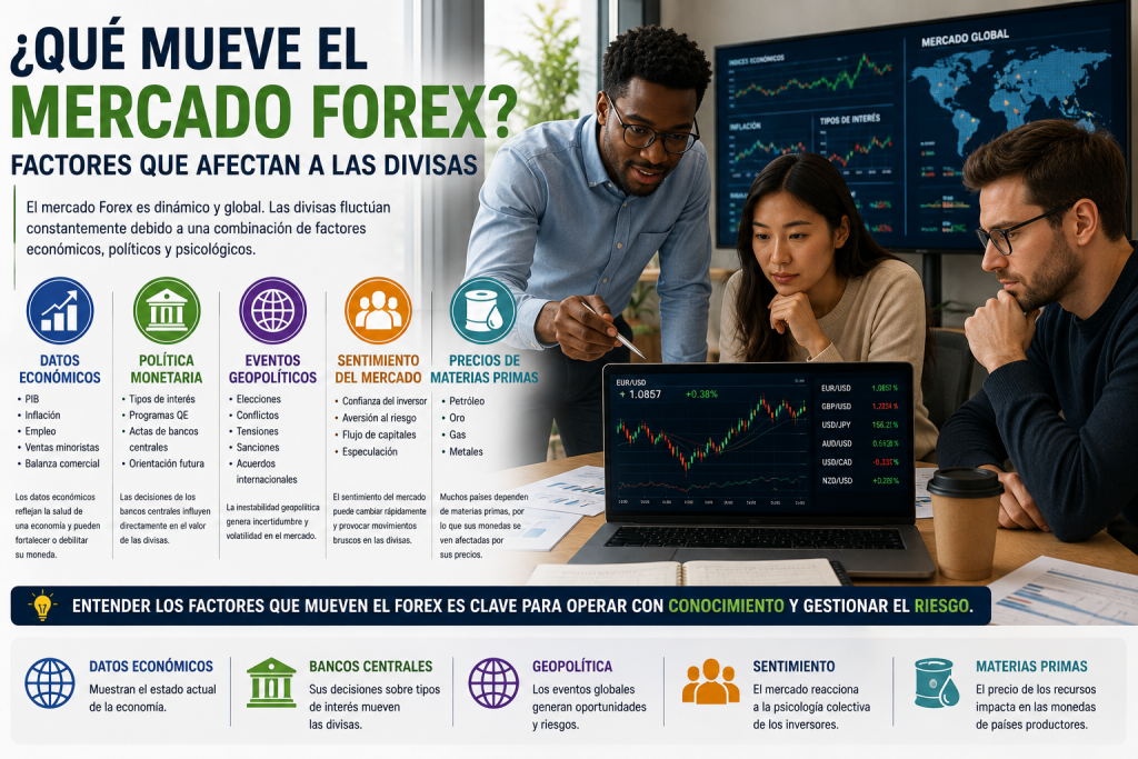 Qué mueve el mercado Forex y factores que afectan a las divisas