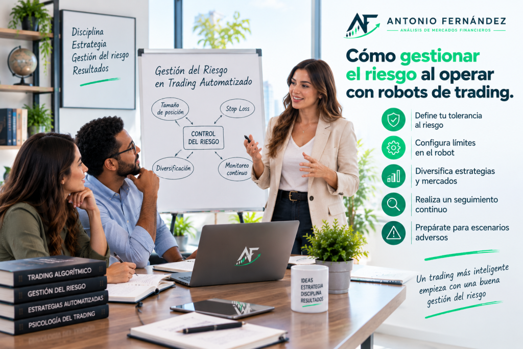 Gestionar el riesgo con robots de trading al operar