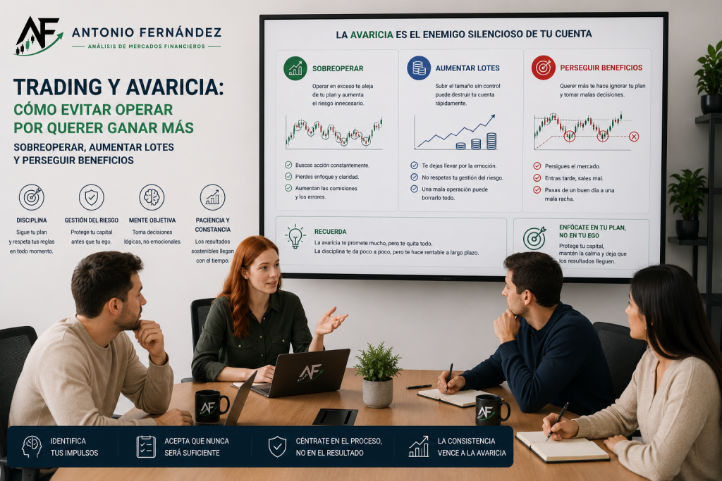 Avaricia en el trading y deseo de ganar más