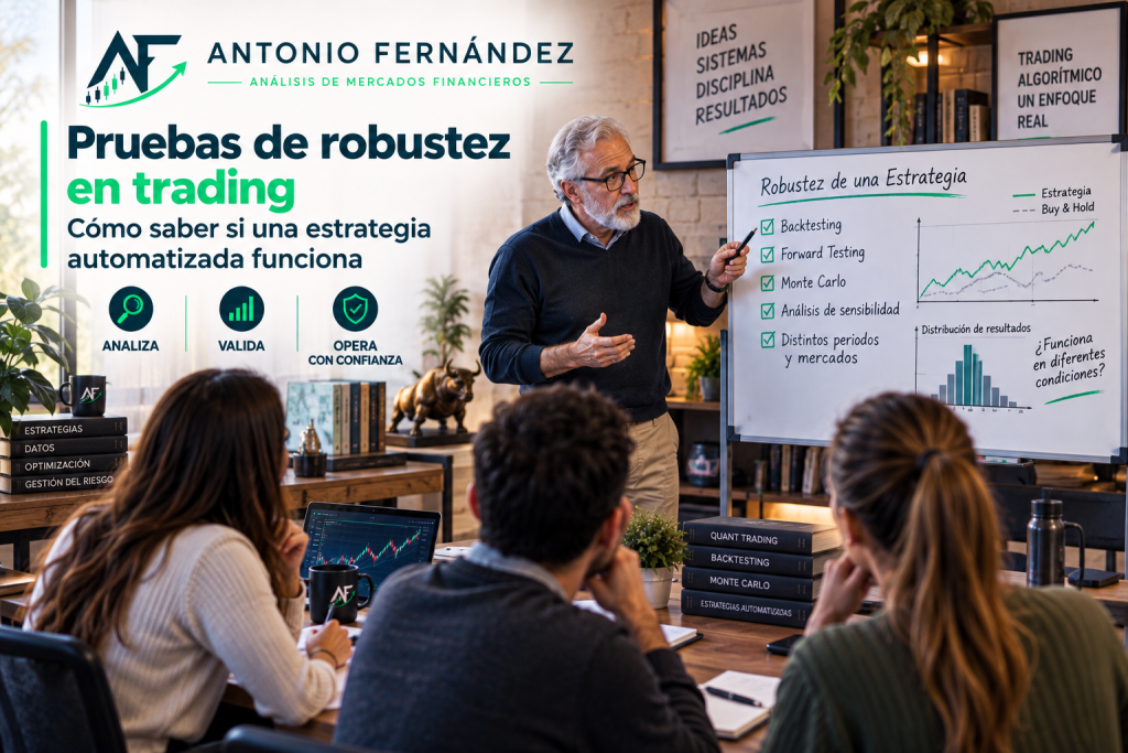 Pruebas de robustez en trading para validar una estrategia de trading automatizada