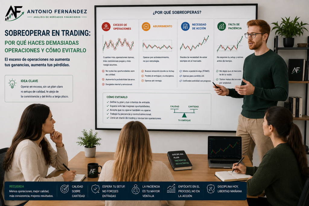 Sobreoperar en trading y exceso de operaciones