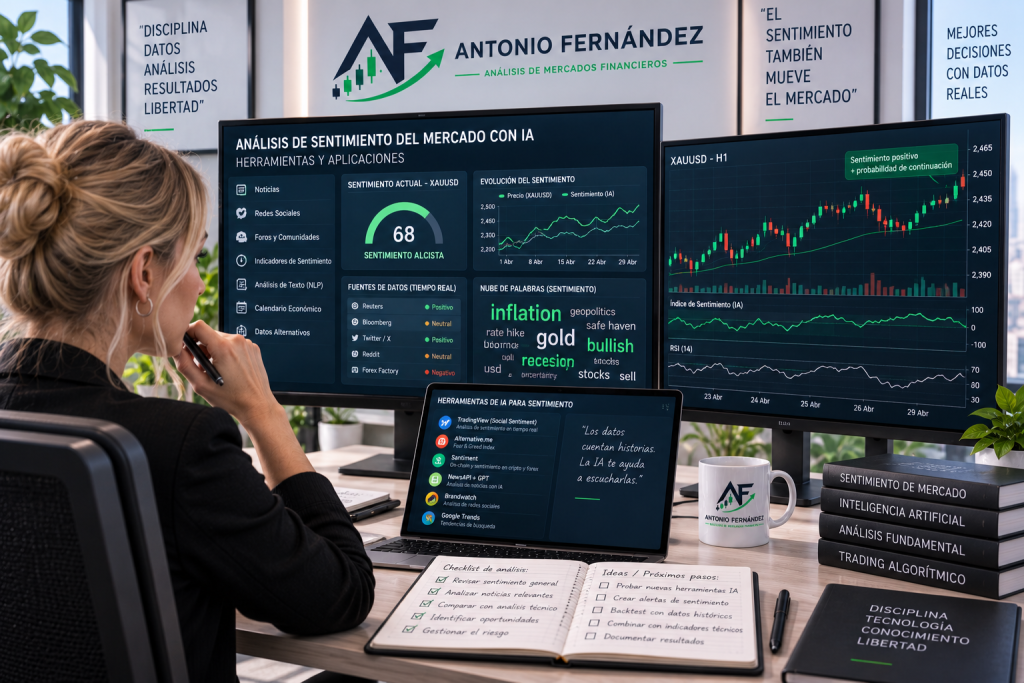 IA para analizar el sentimiento del mercado financiero: herramientas y aplicaciones