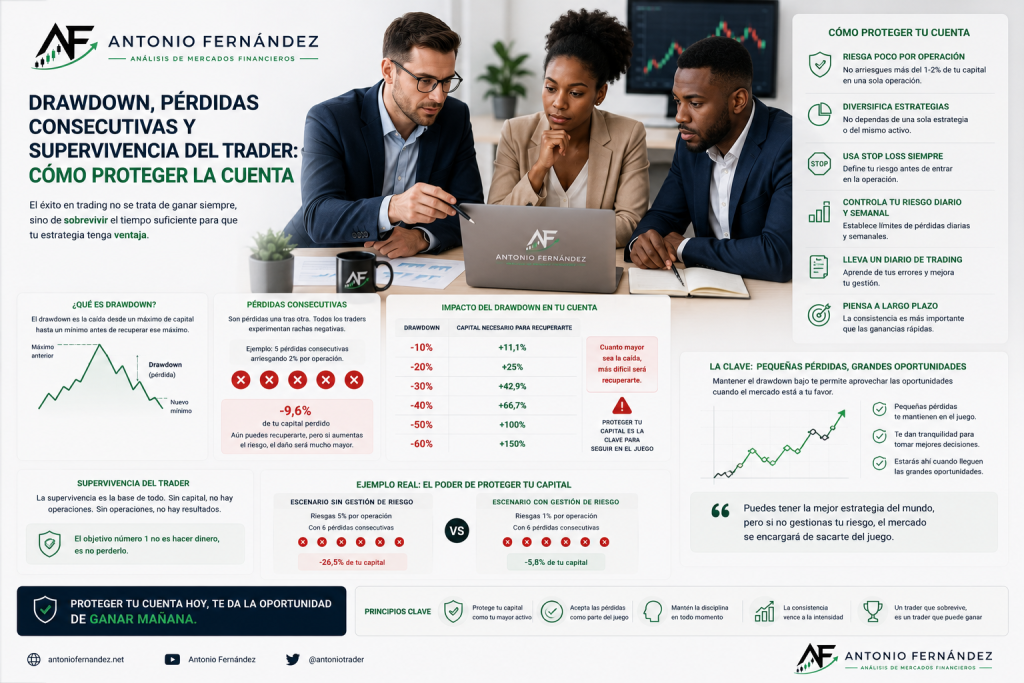Drawdown trading y pérdidas consecutivas de una cuenta